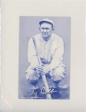 1980 An Exhibit Card Hall of Fame Reprints - [Base] - Cyan White Back #_TYCO - Ty Cobb