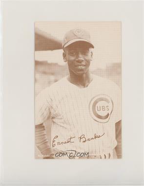 1980 An Exhibit Card Hall of Fame Reprints - [Base] - Sepia #_ERBA - Ernie Banks