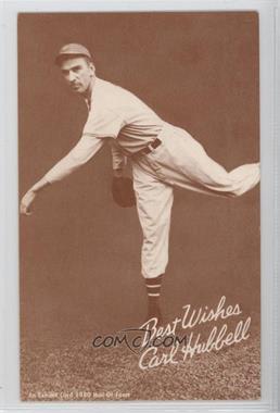 1980 An Exhibit Card Hall of Fame Reprints - [Base] - Tan Stock Sepia #_CAHU - Carl Hubbell [Noted]