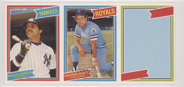 1980 Donruss Test - [Base] #JBPA - Panel - Reggie Jackson, George Brett