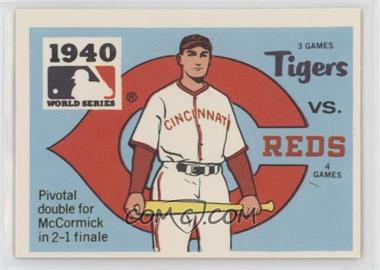 1980 Fleer Laughlin World Series Team Logo Sticker Backs - [Base] #1940.3 - Detroit Tigers vs Cincinnati Reds (Kansas City Royal Back) [Good to VG‑EX]