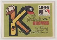 St. Louis Cardinals Vs. St. Louis Browns (Texas Rangers Back)