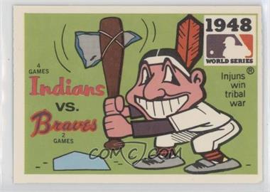 1980 Fleer Laughlin World Series Team Logo Sticker Backs - [Base] #1948.1 - Cleveland Indians vs. Boston Braves (Atlanta Braves Back)