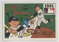 New York Giants vs. New York Yankees (Ed Lopat) (Chicago Cubs Back)