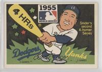 Brooklyn Dodgers vs.New York Yankees (Duke Snider) (Chicago Cubs Back)