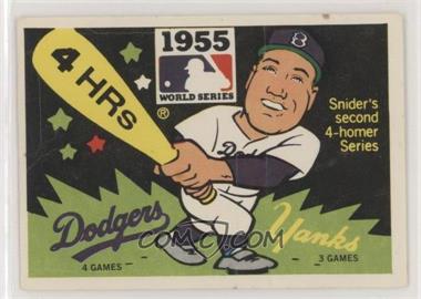 1980 Fleer Laughlin World Series Team Logo Sticker Backs - [Base] #1955.5 - Brooklyn Dodgers vs New York Yankees (Peeled Back) [Good to VG‑EX]