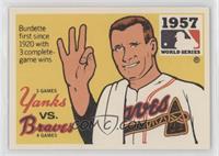 New York Yankees vs. Milwaukee Braves (Milwaukee Brewers Back)