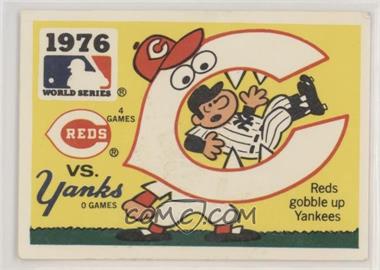 1980 Fleer Laughlin World Series Team Logo Sticker Backs - [Base] #1976.1 - Cincinnati Reds vs. New York Yankees (St. Louis Cardinals Back)