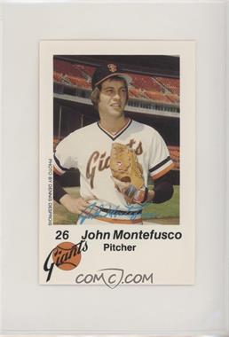 1980 KNBR San Francisco Giants San Francisco Police - [Base] #26 - John Montefusco