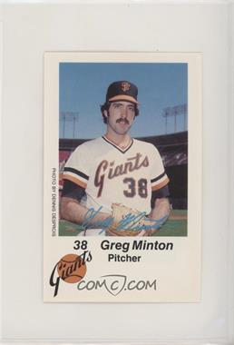 1980 KNBR San Francisco Giants San Francisco Police - [Base] #38 - Greg Minton