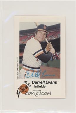 1980 KNBR San Francisco Giants San Francisco Police - [Base] #41 - Darrell Evans