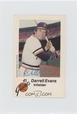 1980 KNBR San Francisco Giants San Francisco Police - [Base] #41 - Darrell Evans