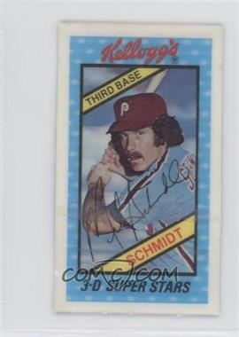 1980 Kellogg's 3-D Super Stars - [Base] #2 - Mike Schmidt [Poor to Fair]