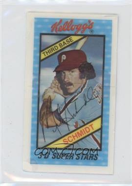 1980 Kellogg's 3-D Super Stars - [Base] #2 - Mike Schmidt [Poor to Fair]