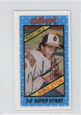 1980 Kellogg's 3-D Super Stars - [Base] #30 - Ken Singleton