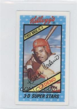 1980 Kellogg's 3-D Super Stars - [Base] #36 - Cesar Cedeno