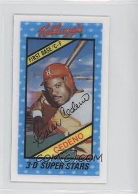 1980 Kellogg's 3-D Super Stars - [Base] #36 - Cesar Cedeno