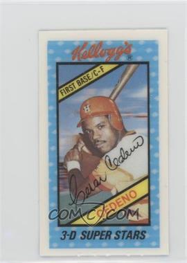 1980 Kellogg's 3-D Super Stars - [Base] #36 - Cesar Cedeno