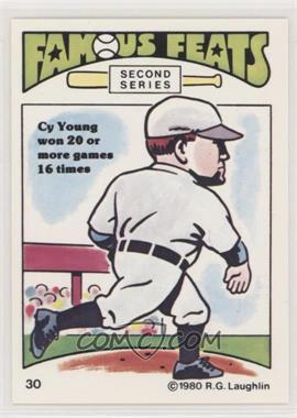 1980 Laughlin Famous Feats Second Series - [Base] #30 - Cy Young