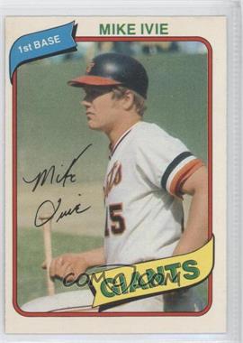 1980 O-Pee-Chee - [Base] #34 - Mike Ivie