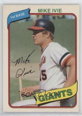 1980 O-Pee-Chee - [Base] #34 - Mike Ivie