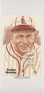 1980 Perez-Steele Hall of Fame Art Postcards - First Series #27 - Rogers Hornsby /10000