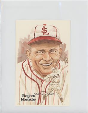 1980 Perez-Steele Hall of Fame Art Postcards - First Series #27 - Rogers Hornsby /10000