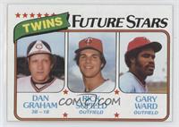 Future Stars - Dan Graham, Rick Sofield, Gary Ward (Ron Guidry back)