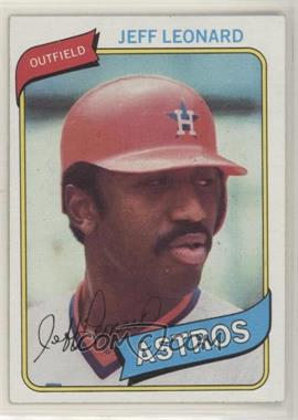 1980 Topps - [Base] #106 - Jeffrey Leonard