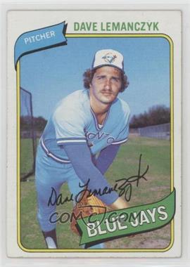 1980 Topps - [Base] #124 - Dave Lemanczyk