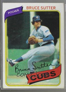 1980 Topps - [Base] #17 - Bruce Sutter [Poor to Fair]