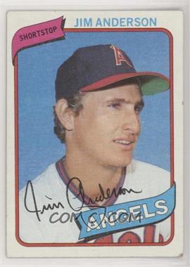 1980 Topps - [Base] #183 - Jim Anderson [Good to VG‑EX]