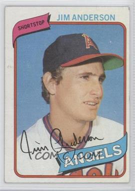 1980 Topps - [Base] #183 - Jim Anderson [Good to VG‑EX]