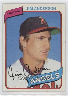 1980 Topps - [Base] #183 - Jim Anderson