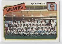 Team Checklist - Atlanta Braves Team, Bobby Cox [Poor to Fair]