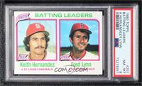 League Leaders - Fred Lynn, Keith Hernandez (Batting) [PSA 8 NM‑…