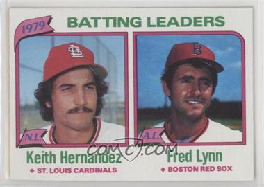 1980 Topps - [Base] #201 - League Leaders - Fred Lynn, Keith Hernandez (Batting)