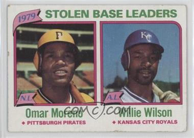 1980 Topps - [Base] #204 - League Leaders - Omar Moreno, Willie Wilson (Stolen Bases) [Good to VG‑EX]