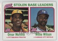 League Leaders - Omar Moreno, Willie Wilson (Stolen Bases)