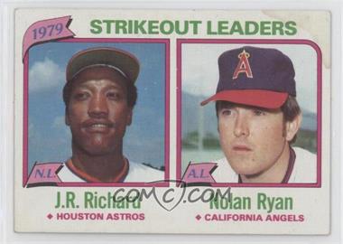 1980 Topps - [Base] #206 - League Leaders - J.R. Richard, Nolan Ryan (Strikeouts)