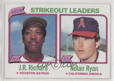 1980 Topps - [Base] #206 - League Leaders - J.R. Richard, Nolan Ryan (Strikeouts)