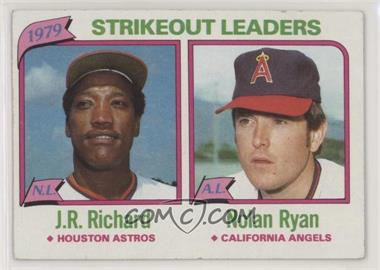 1980 Topps - [Base] #206 - League Leaders - J.R. Richard, Nolan Ryan (Strikeouts)