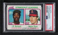 League Leaders - J.R. Richard, Nolan Ryan (Strikeouts) [PSA 5 EX]