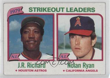 1980 Topps - [Base] #206 - League Leaders - J.R. Richard, Nolan Ryan (Strikeouts) [Good to VG‑EX]