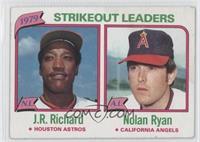 League Leaders - J.R. Richard, Nolan Ryan (Strikeouts) [Noted]