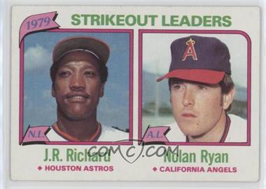 1980 Topps - [Base] #206 - League Leaders - J.R. Richard, Nolan Ryan (Strikeouts)