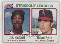 League Leaders - J.R. Richard, Nolan Ryan (Strikeouts) [Poor to Fair]