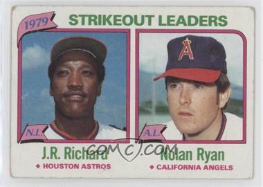 1980 Topps - [Base] #206 - League Leaders - J.R. Richard, Nolan Ryan (Strikeouts)