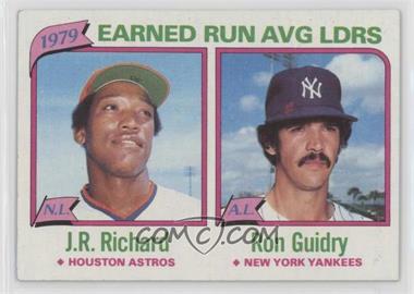 1980 Topps - [Base] #207 - League Leaders - J.R. Richard, Ron Guidry (Earned Run AVG)
