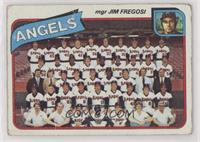 Team Checklist - Los Angeles Angels Team, Jim Fregosi